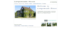 Desktop Screenshot of langsmeadehouse.co.uk